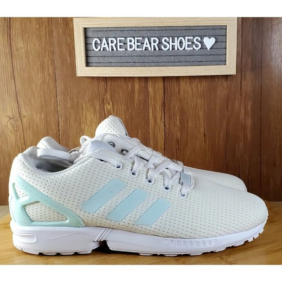 Women Adidas Originals ZX Flux W Running Shoe BY9219 Color White SZ 9.5 - Picture 1 of 6